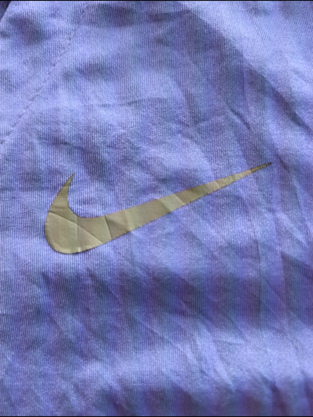 Nike Pro Dri-FIT Purple V-Neck Short Sleeve Athletic Top Size S